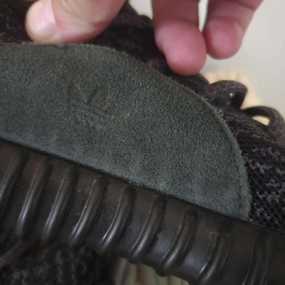 Yeezy Black and Gray Knit Sneakers - Picture 3 of 5